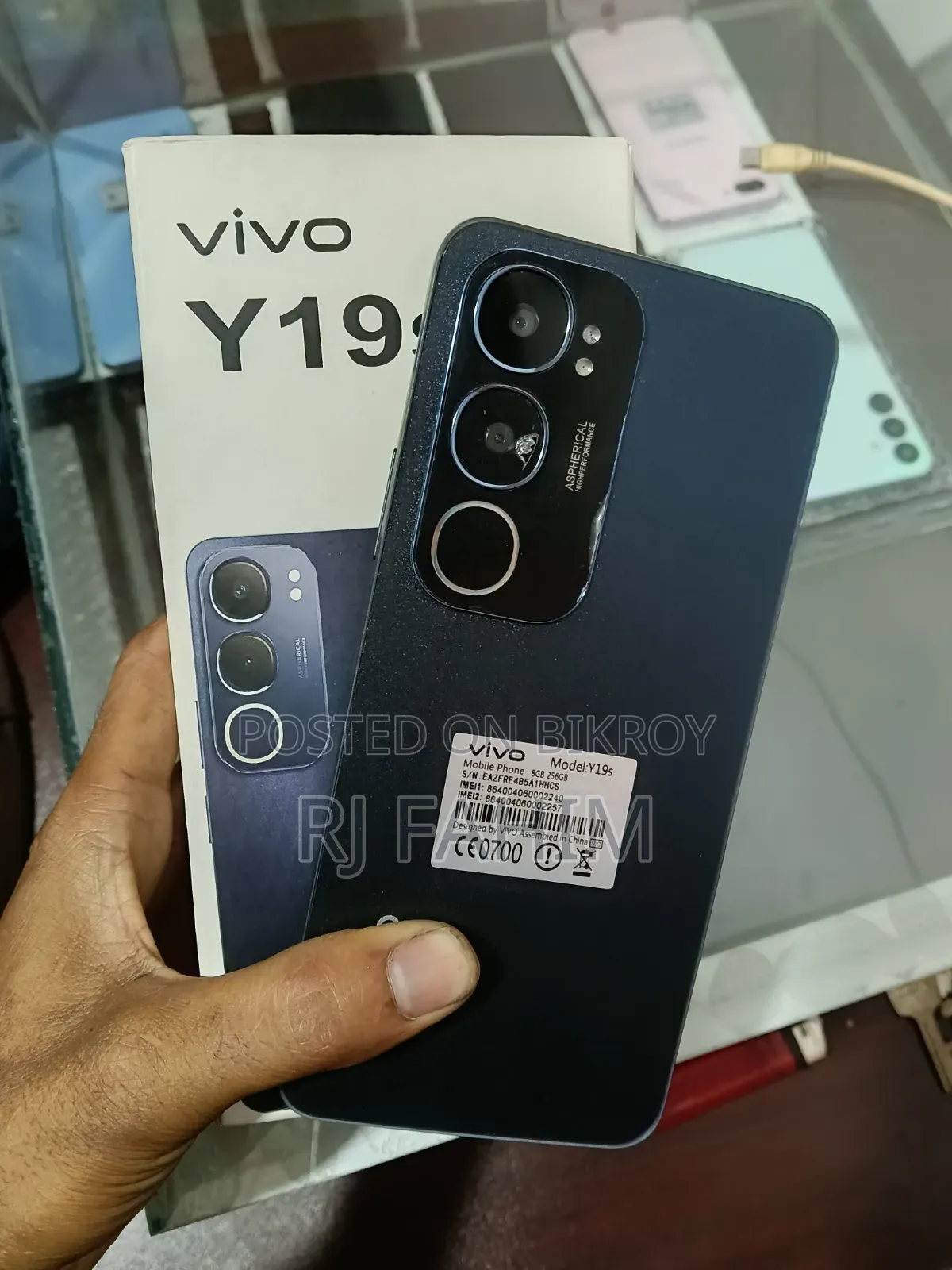 New Vivo Y19s Pro 256 GB Black