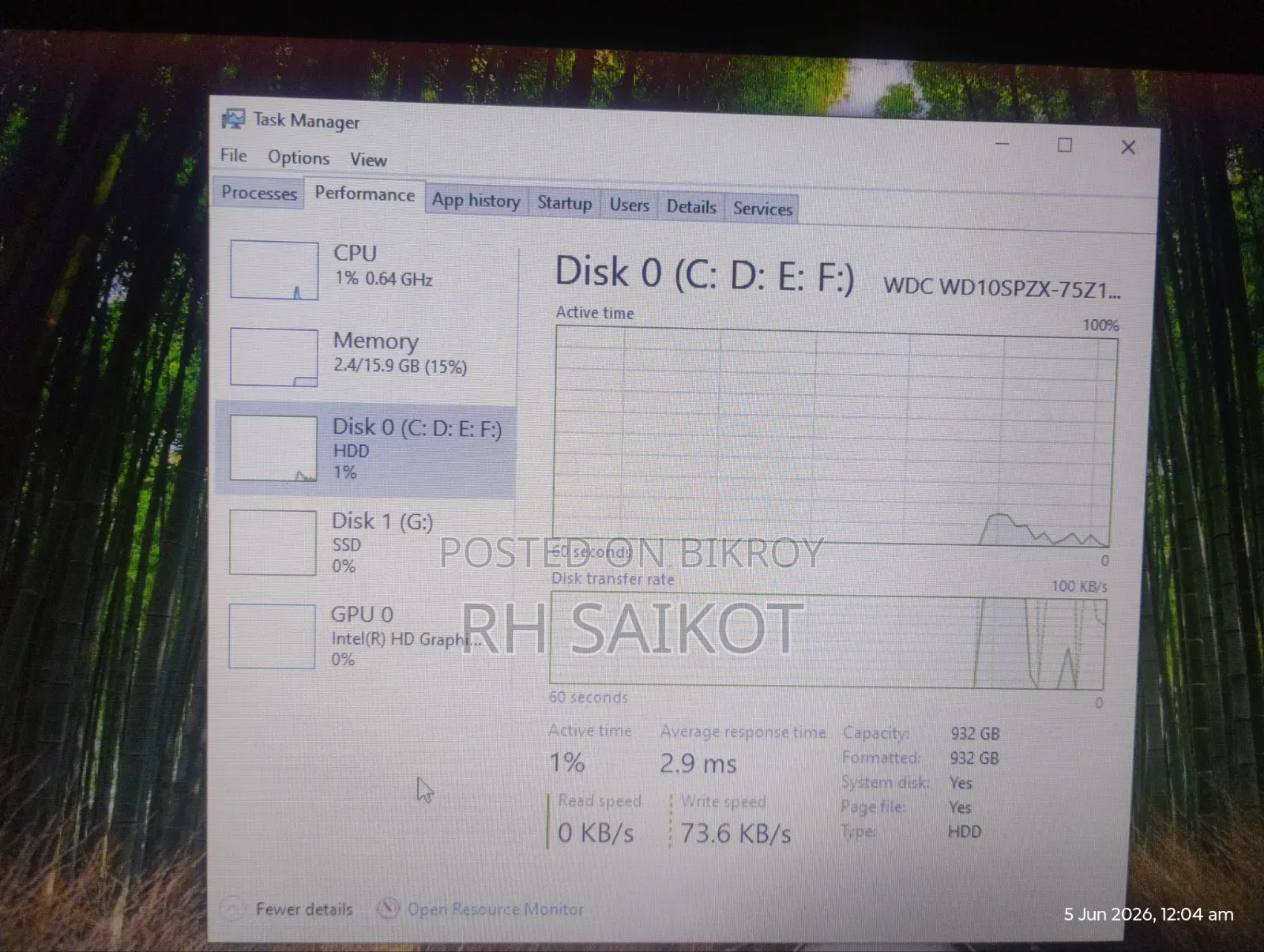 Laptop Dell Inspiron 15 16GB Intel Core I3 HDD+SSD 1T