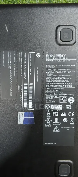 Desktop Computer HP ProDesk 600 G3 8GB Intel Core I5 SSD 256GB