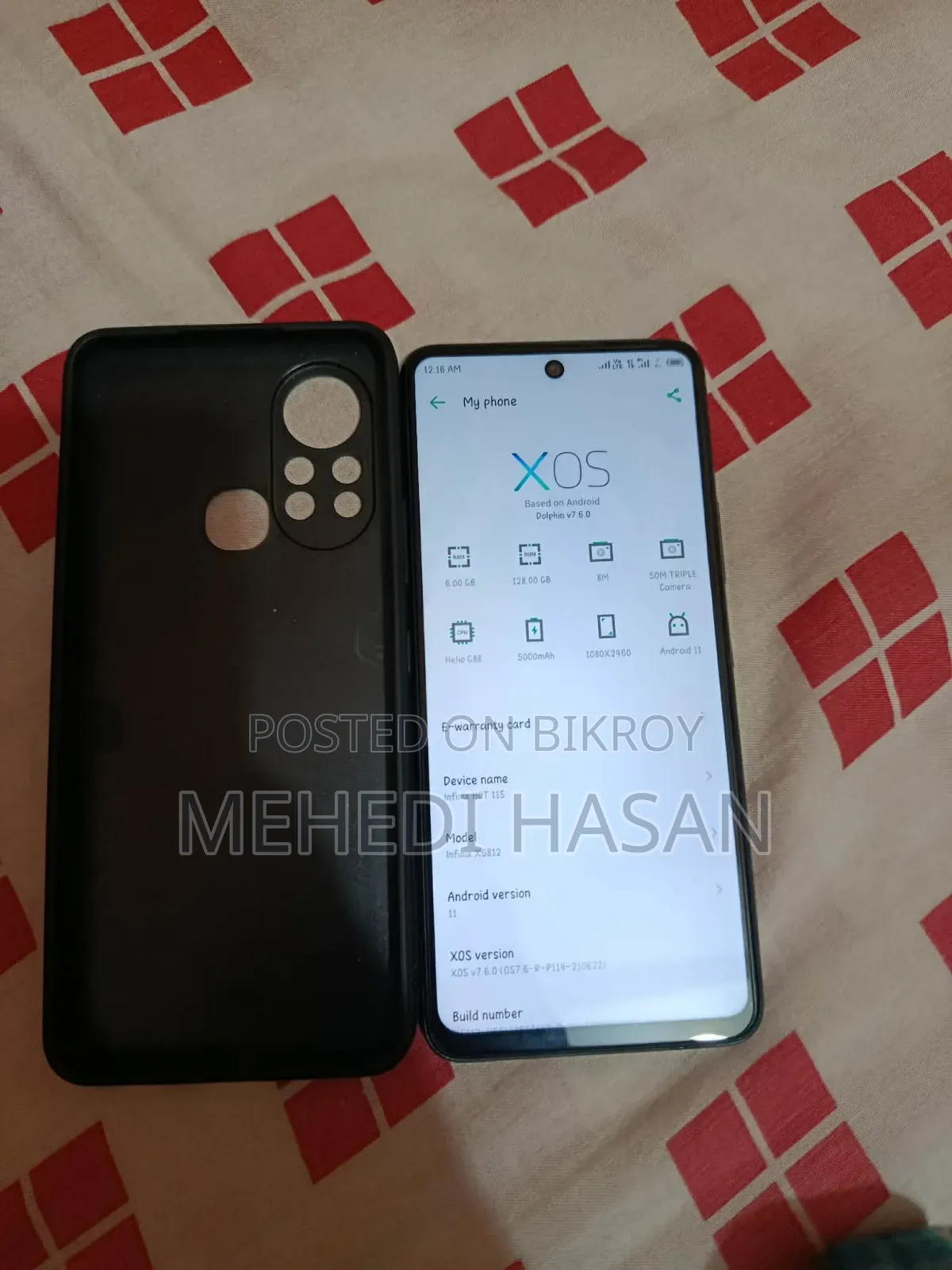 Infinix Hot 11s 128 GB Black