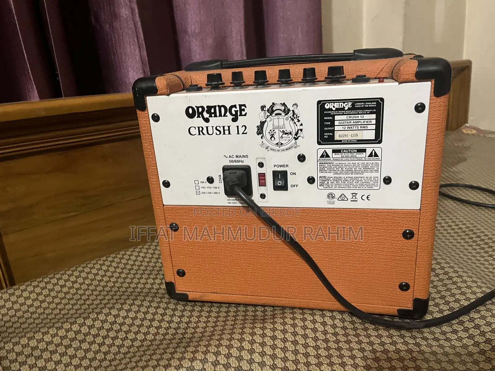 Orange Crush 12 Electric Guitar Amplifier