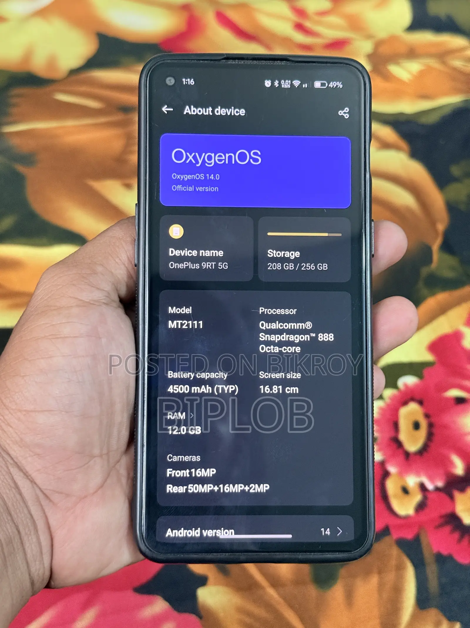 OnePlus 9RT 5G 256 GB Blue