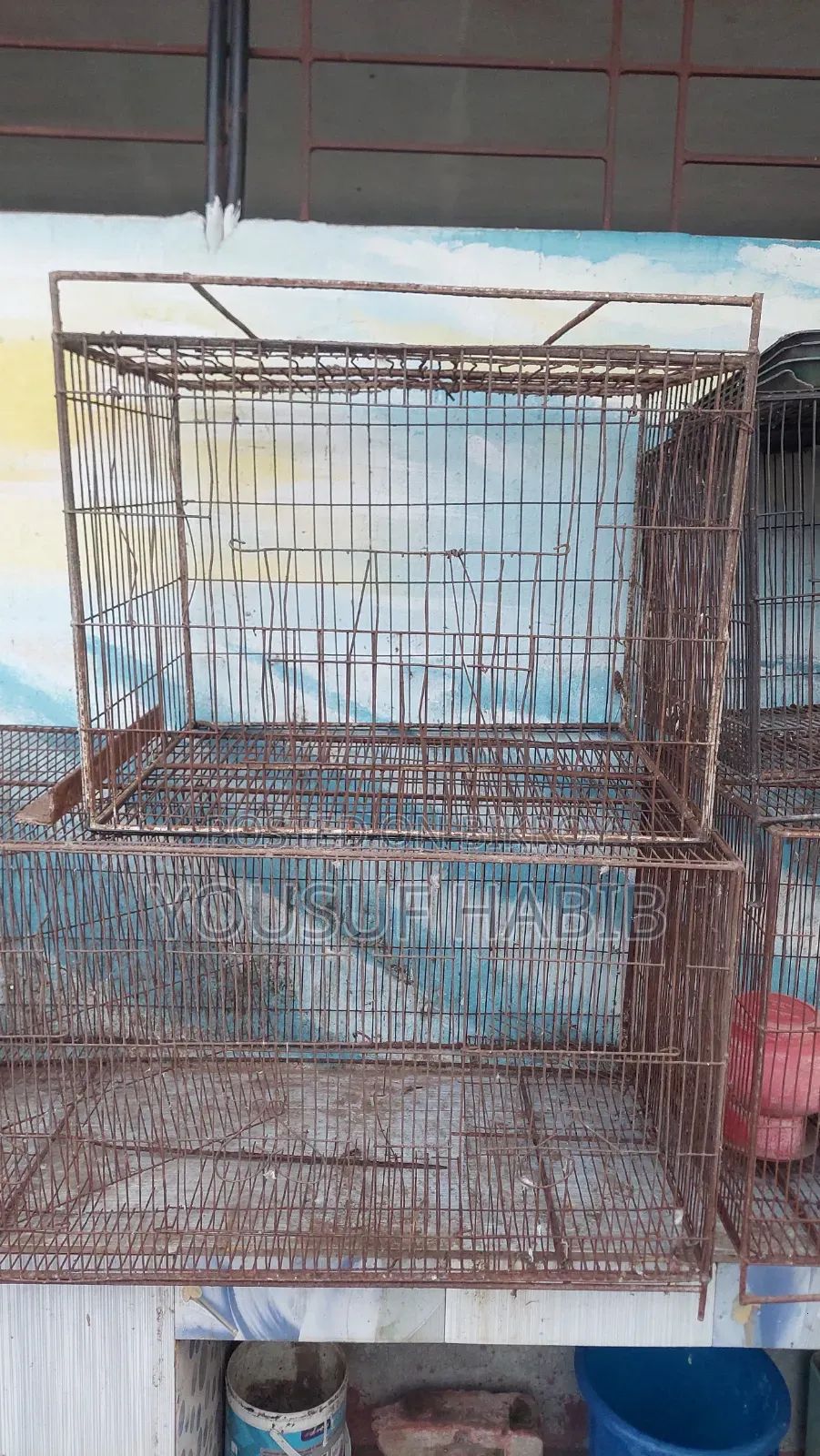 Some cages for sale