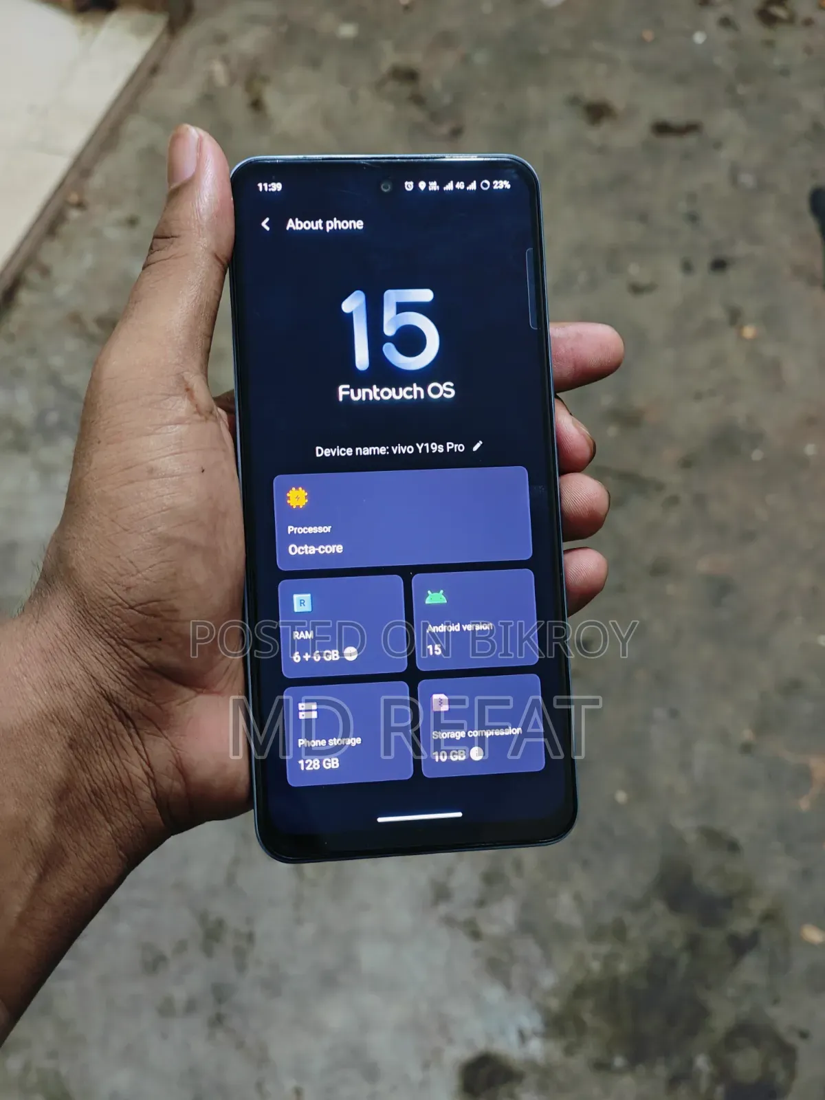 Vivo Y19s Pro 128 GB Blue