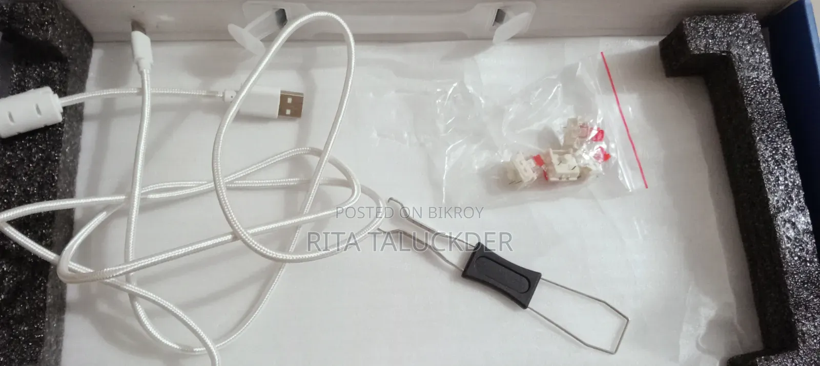 PC Power RGB Mechanical Keyboard With Metal Knob - Like New