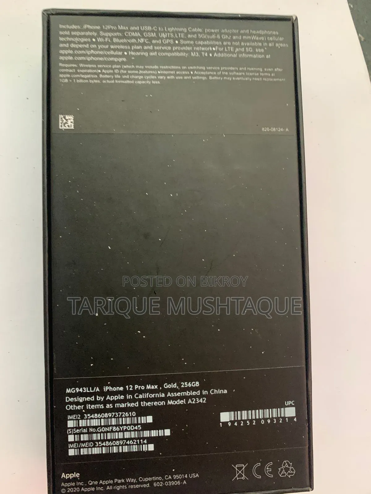 New Apple iPhone 12 Pro 256 GB Gold