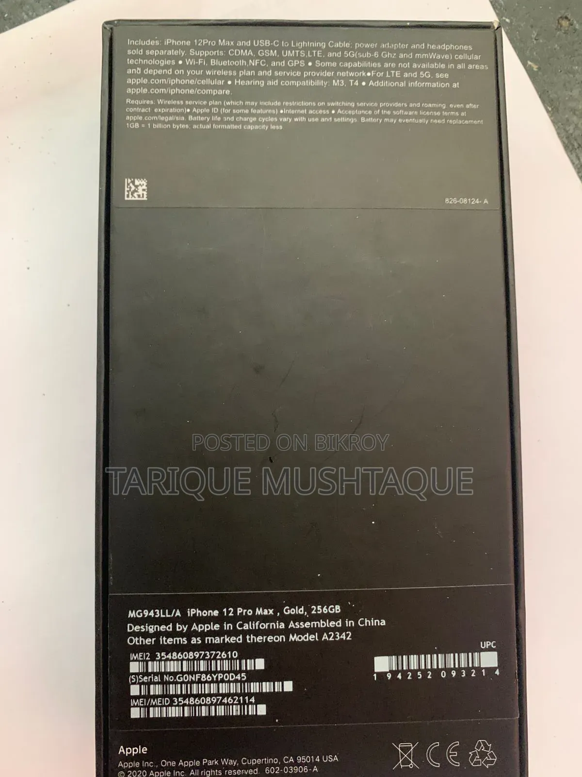New Apple iPhone 12 Pro 256 GB Gold