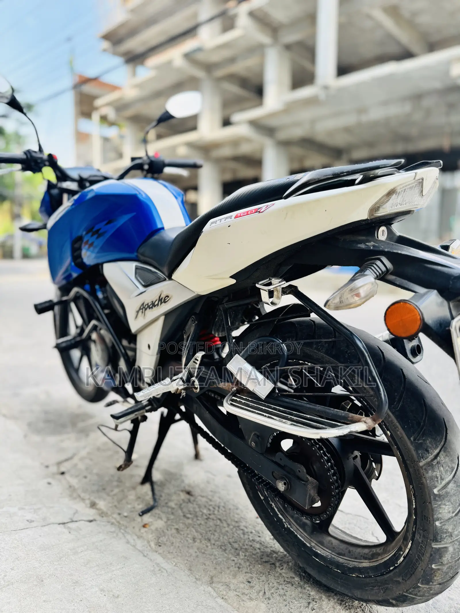 TVS Apache 160 4V 2019 Blue