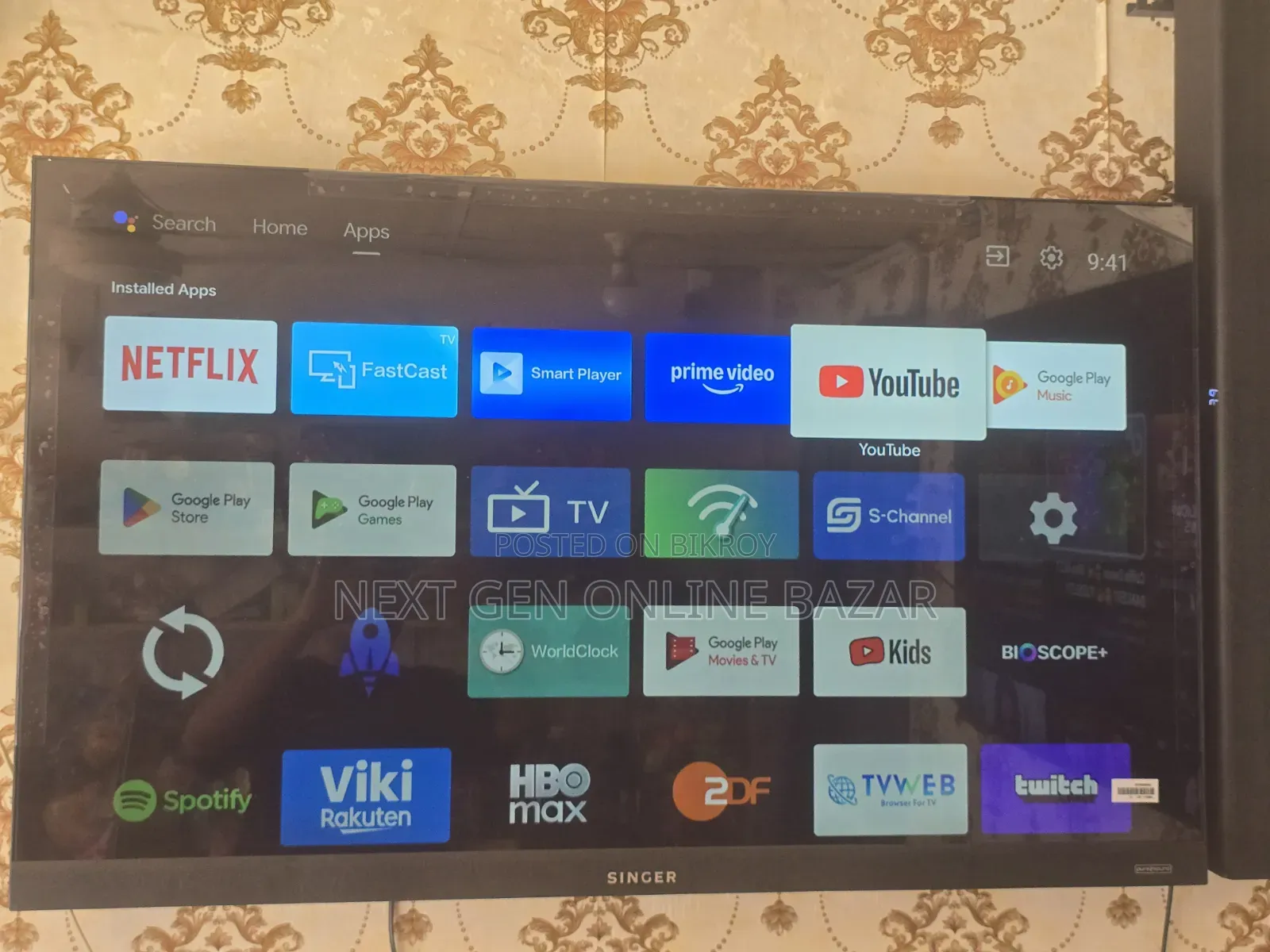 Singer 50" Voice Control TV (Borderless) 1 Year Warranty
