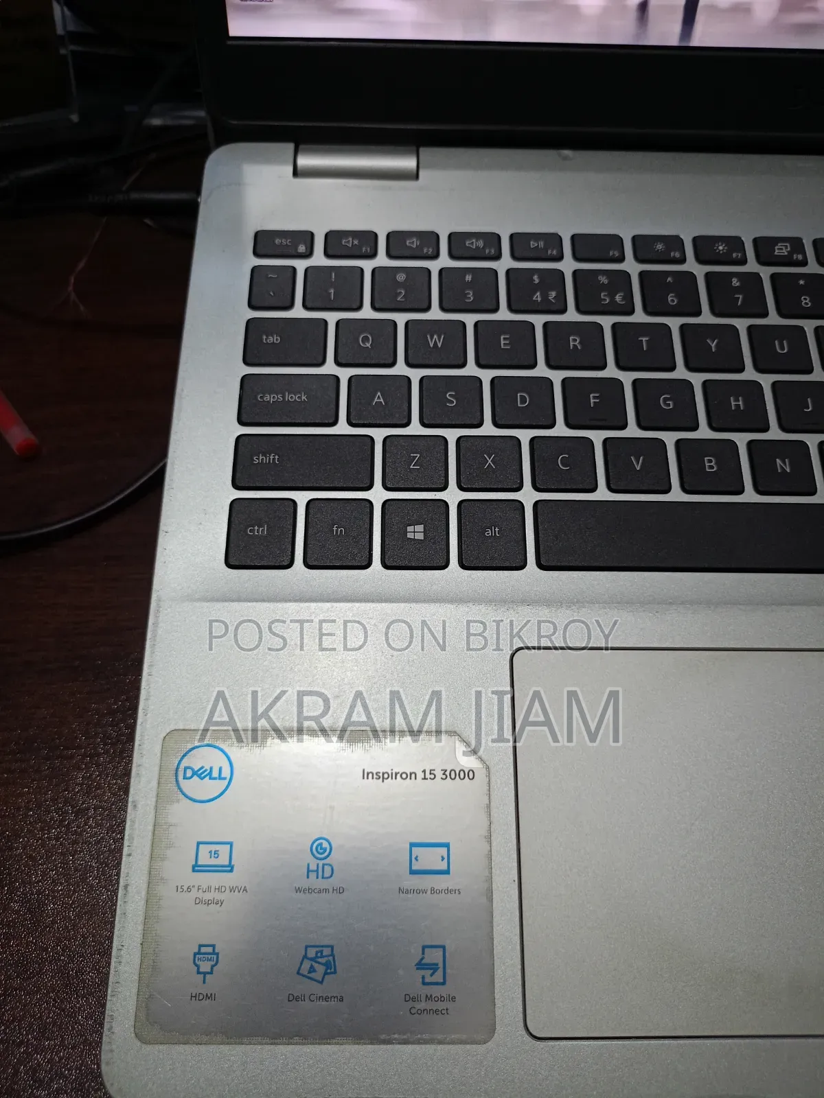 Laptop Dell Inspiron 15 3000 8GB Intel Core I5 HDD+SSD 1T