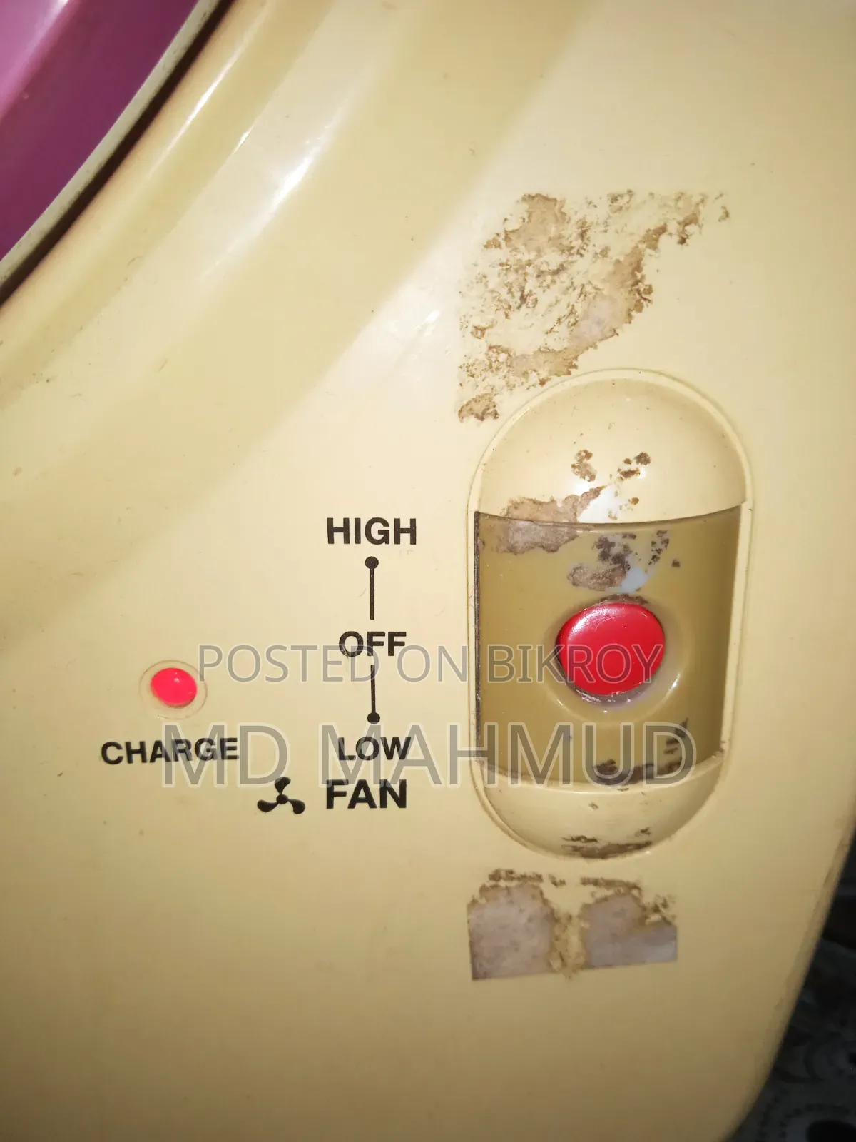 Malaysia Geepas charging fan with new battery 7 hours backup for sale