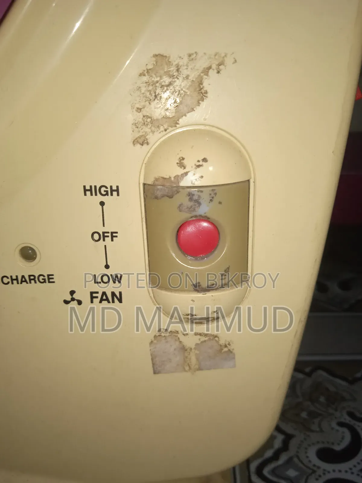 Malaysia Geepas charging fan with new battery 7 hours backup for sale