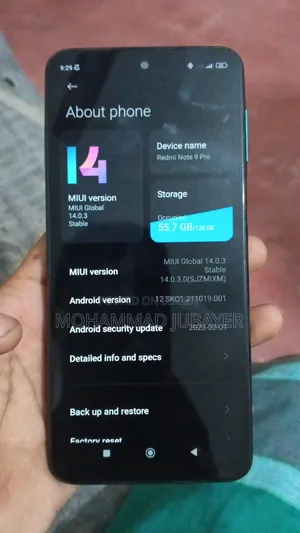 Xiaomi Redmi Note 9 Pro 128 GB Blue