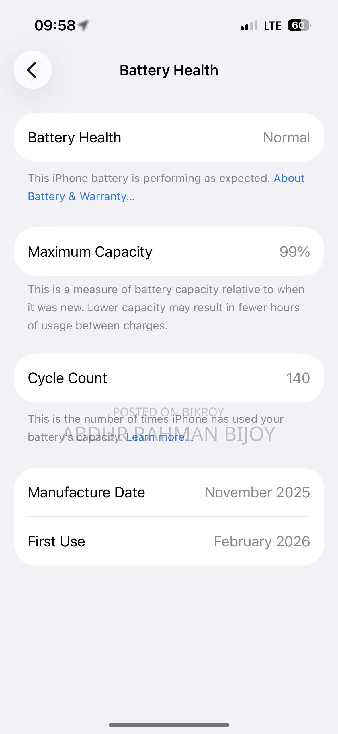Apple iPhone 15 128 GB Blue