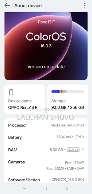 Oppo Reno13 F 256 GB Purple