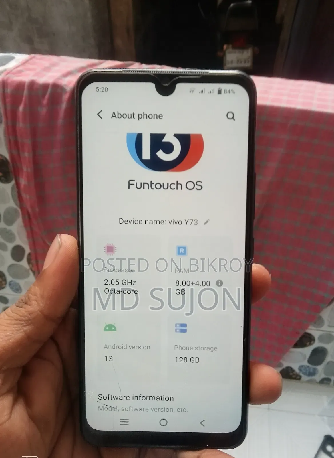 Vivo Y73 64 GB Gray