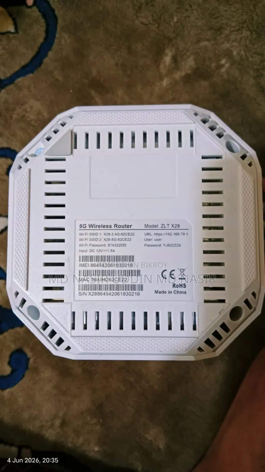 ZLT X28 5G Wireless Router (Unlocked) for sale