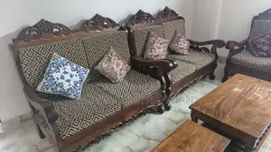 Shilkoroi Wood 2:2:1 Sofa Set for Sale
