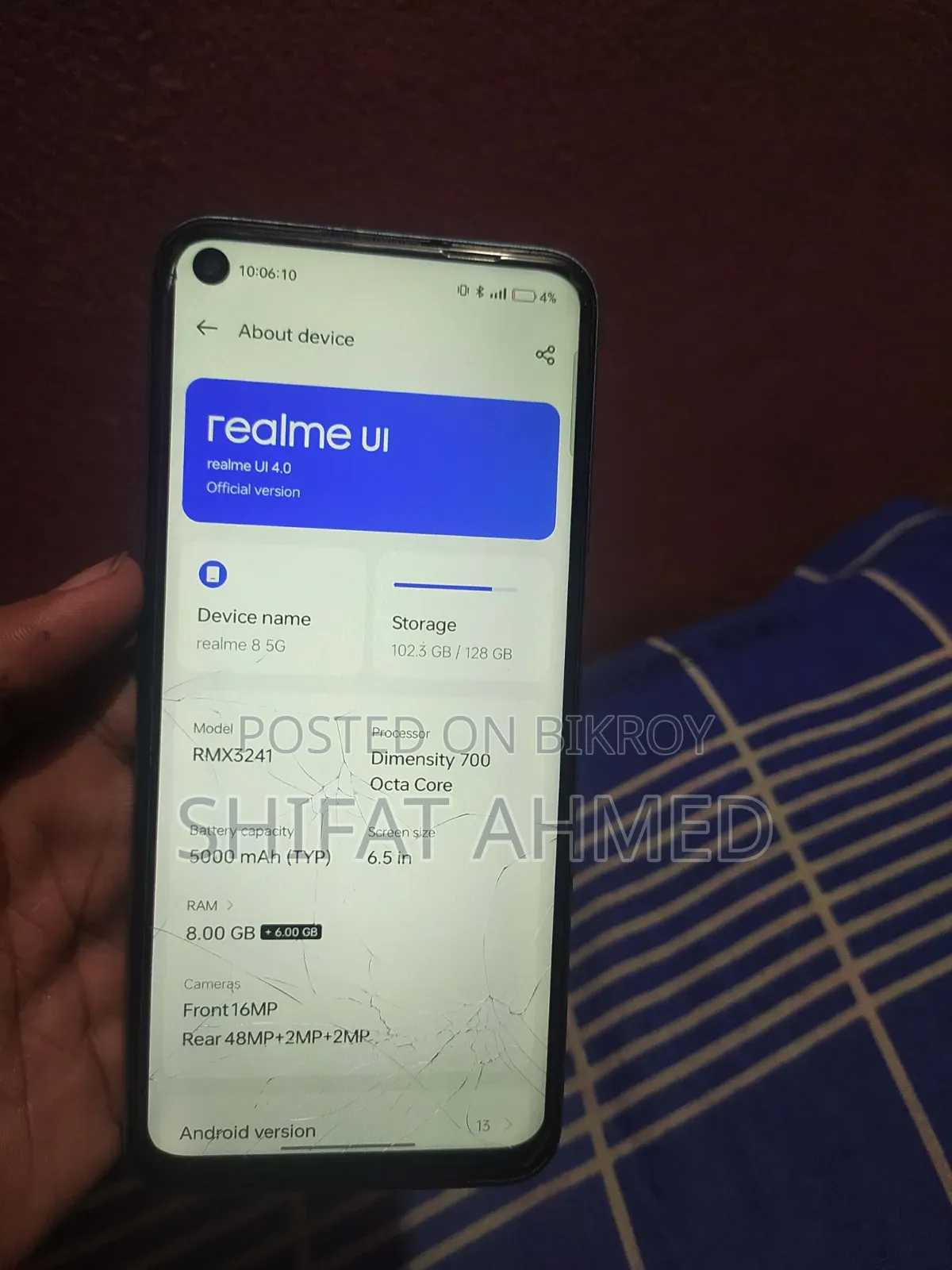 Realme 8 5G 128 GB Blue