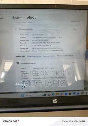 Laptop HP 15 8GB Intel Core i5 SSD 512GB