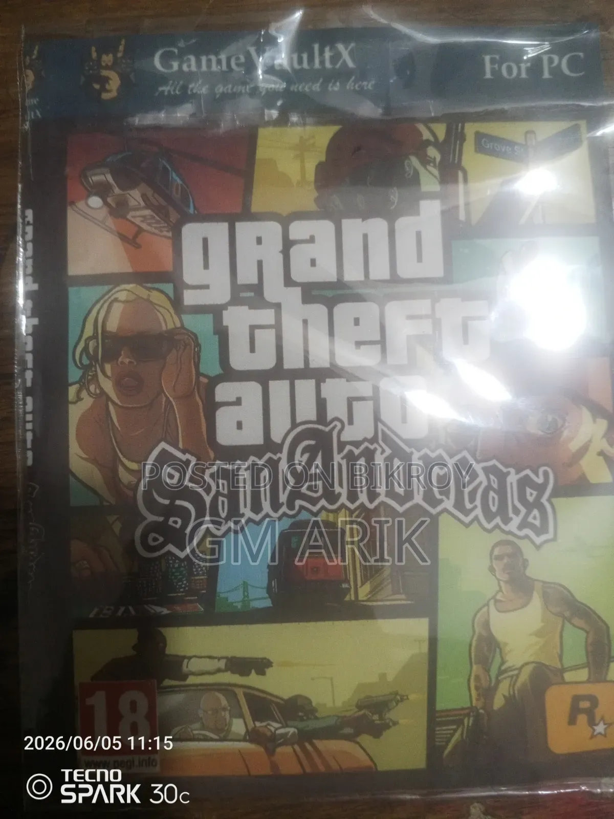 2 Game Cd (Minecraft And Gta San Anderess)