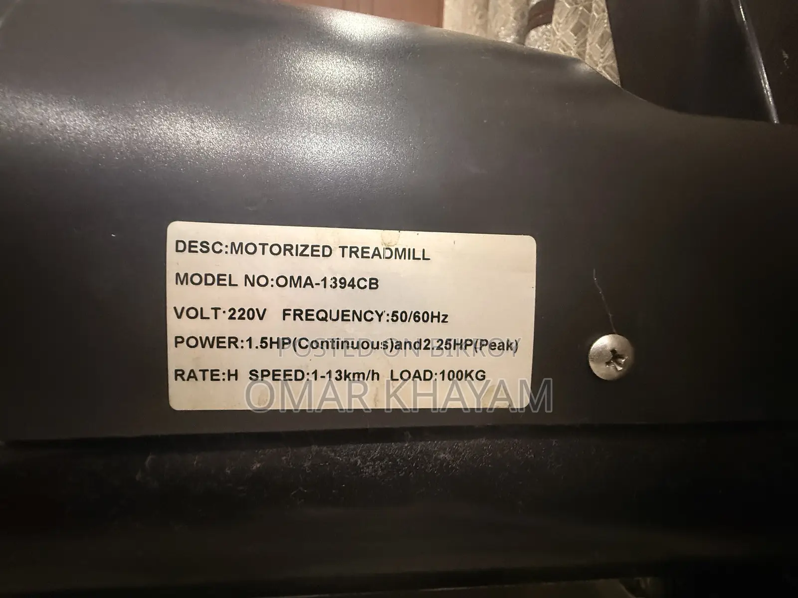 Motorized Treadmill (Oma-1394cb)