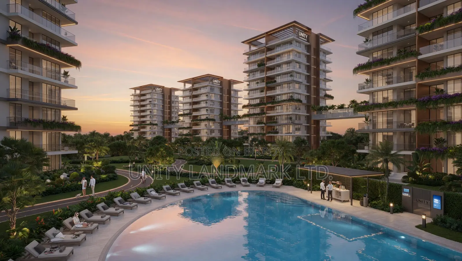 Furnished 3-bedroom Apartment in Unity Landmark, Singair for Sale