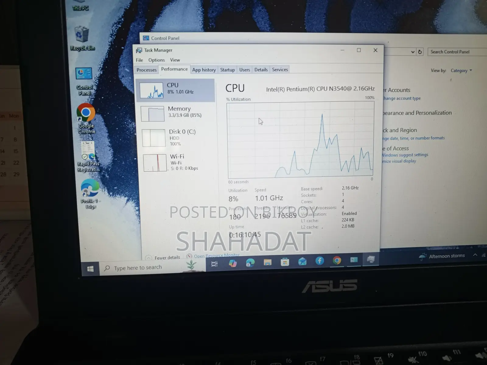 Laptop Asus X200CA 4GB Intel Celeron HDD 500GB