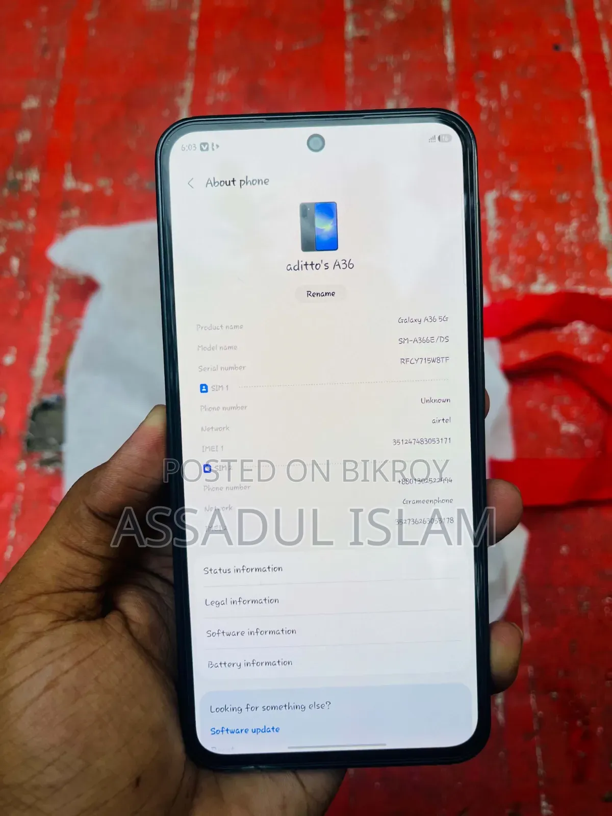 Samsung Galaxy A36 128 GB Black