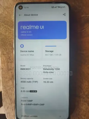 Realme X7 Pro 5G IN 128 GB Orange