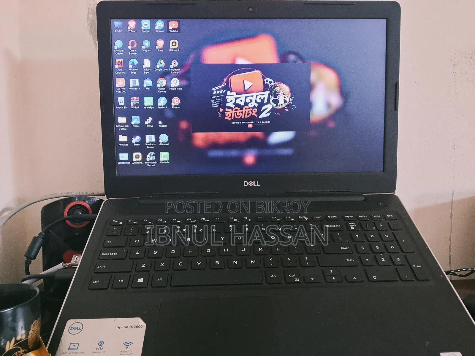 Laptop Dell Inspiron 15 3000 16GB Intel Core I5 SSD 512GB