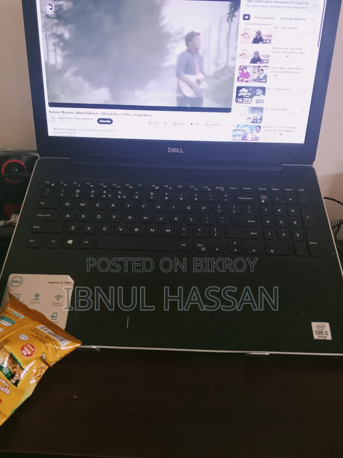 Laptop Dell Inspiron 15 3000 16GB Intel Core I5 SSD 512GB
