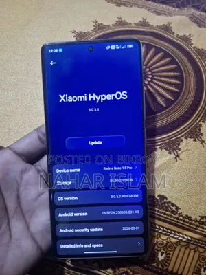 Xiaomi Redmi Note 14 Pro 256 GB Gold