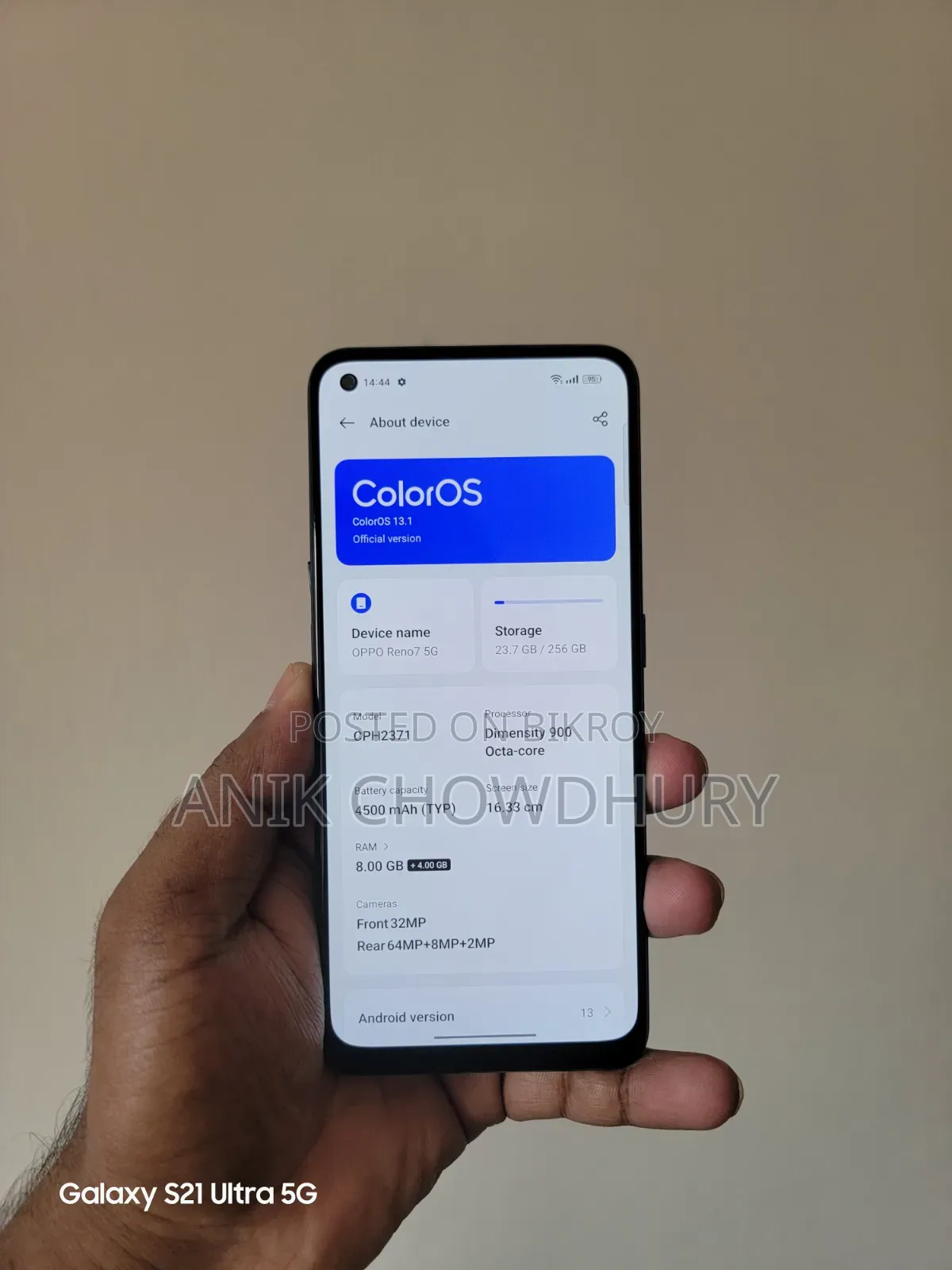 Oppo Reno 256 GB Blue