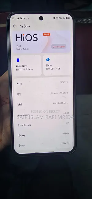 Tecno Pova 7 Pro 5G 256 GB Black