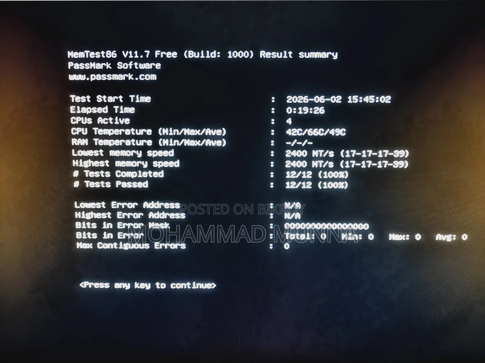 DDR4 8GB RAM