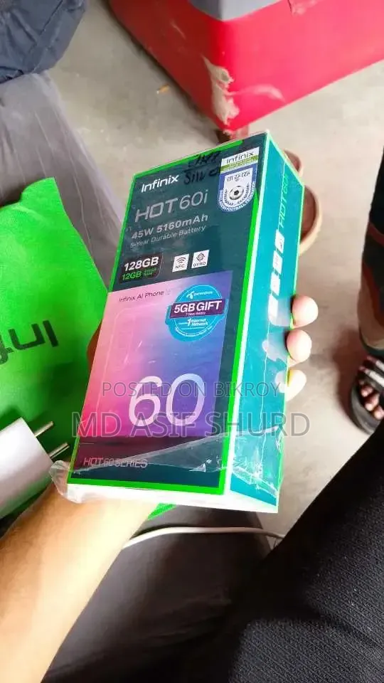 New Infinix Hot 60i 128 GB Silver