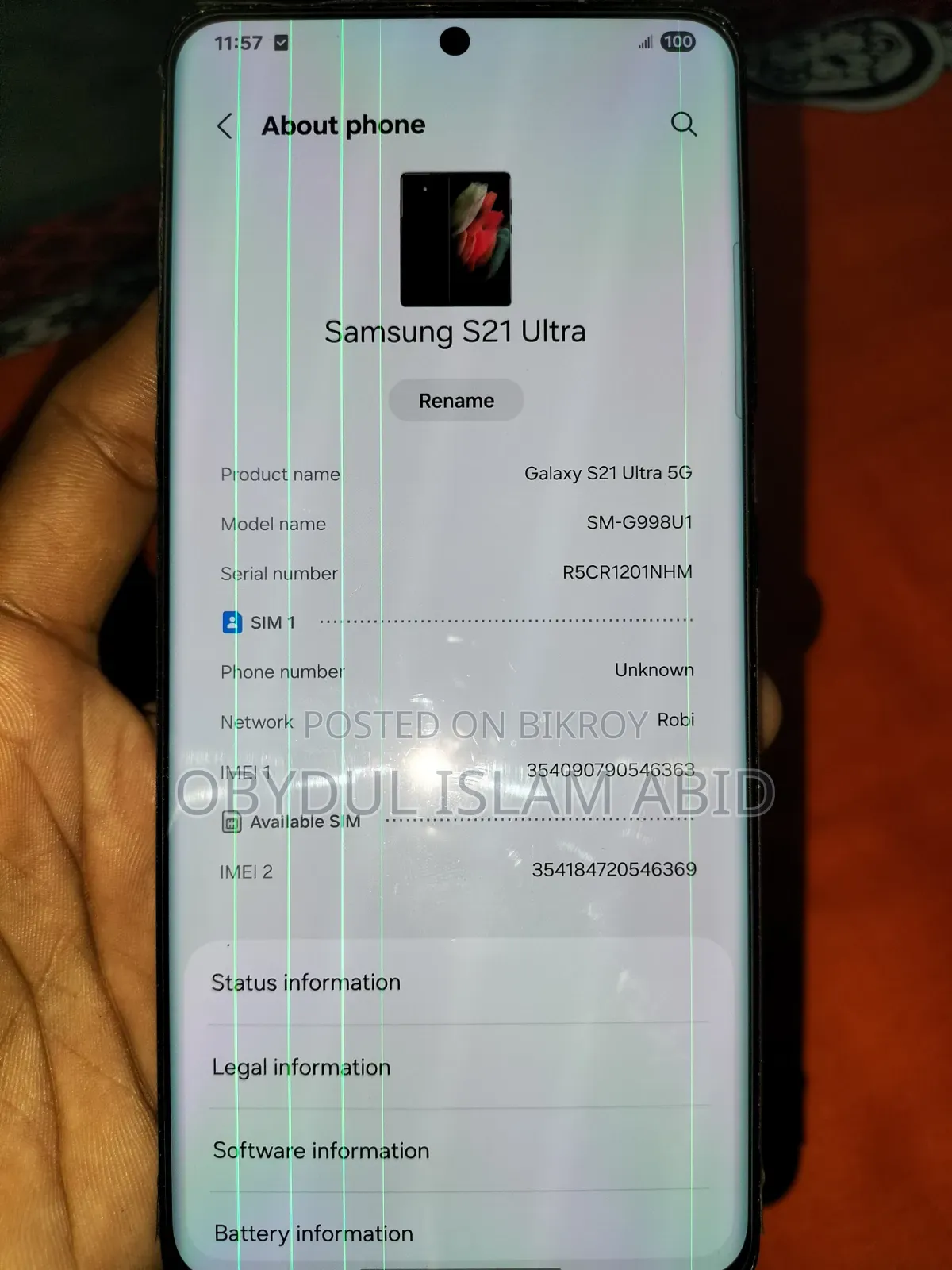 Samsung Galaxy S21 Ultra 5G 256 GB Black
