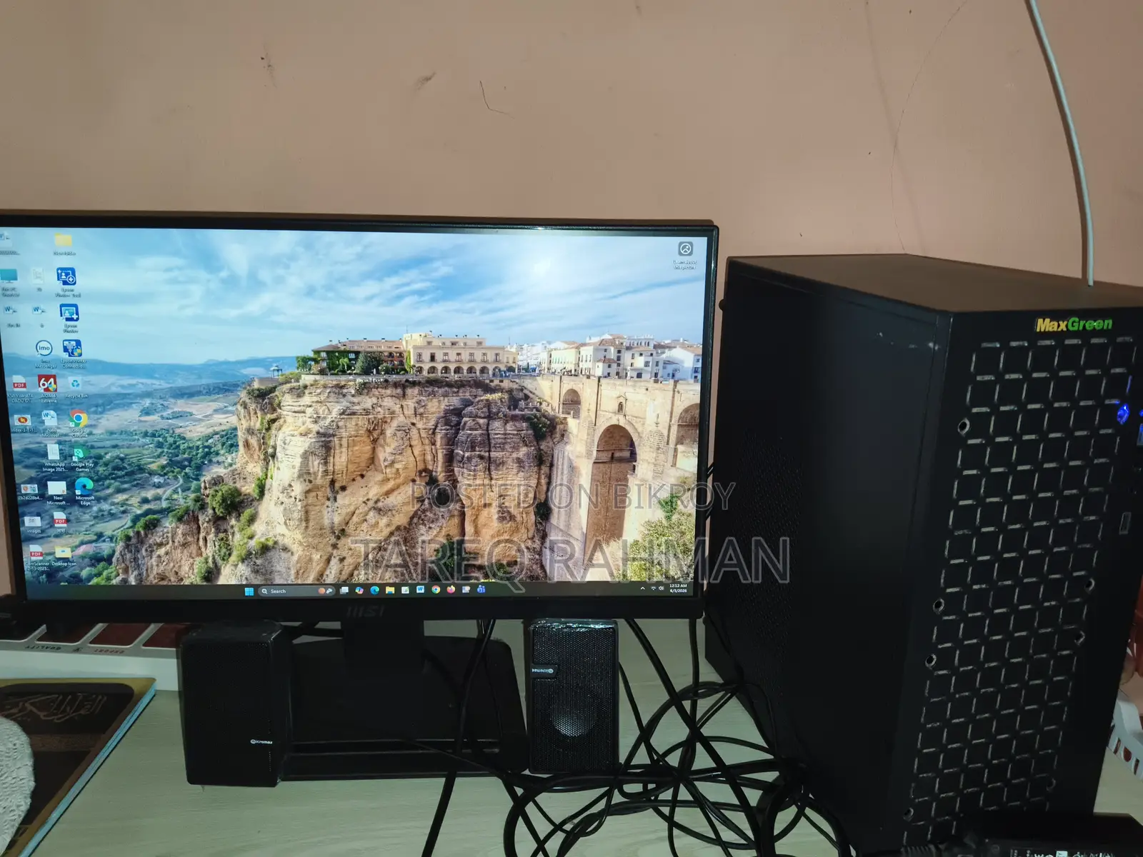Desktop Computer MSI Pro 20E 7NC 16GB AMD Ryzen 5 HDD+SSD 500GB