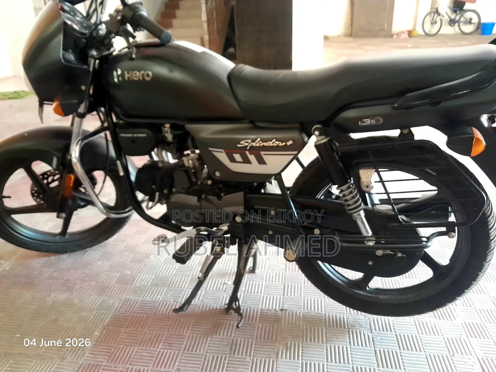 নতুন হিরো স্প্লেন্ডার প্লাস আইবিএস আই৩এস ২০২৫ গ্রে