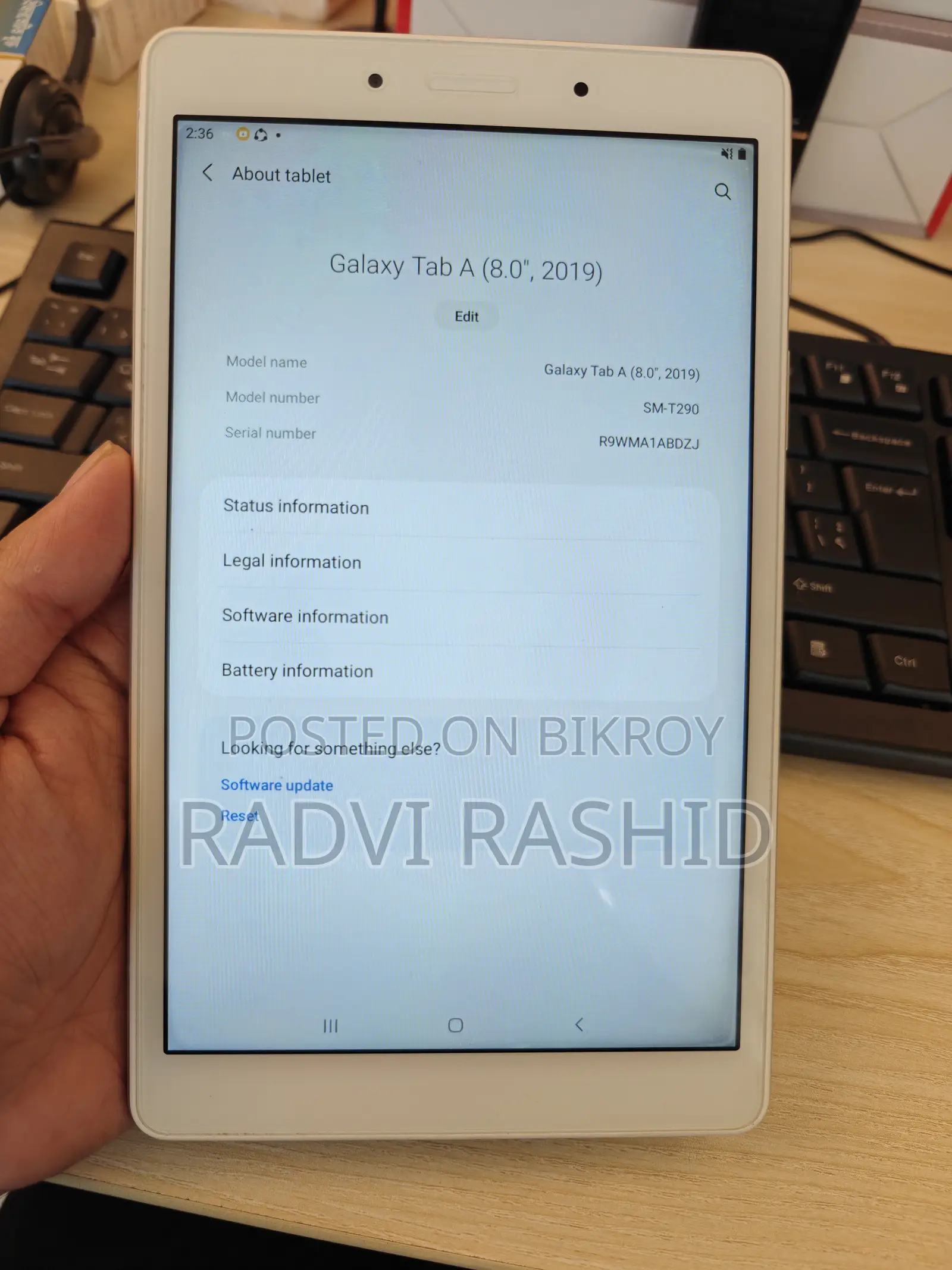 Samsung Galaxy Tab A 8.0 (2019) 32 GB White