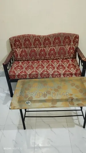 এস এস সোফা (২+২), গ্লাস টেবিল