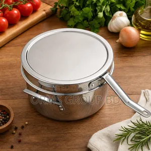 Stainless Steel Induction Sauce Pot and Handle With Frypan 28cm 7l