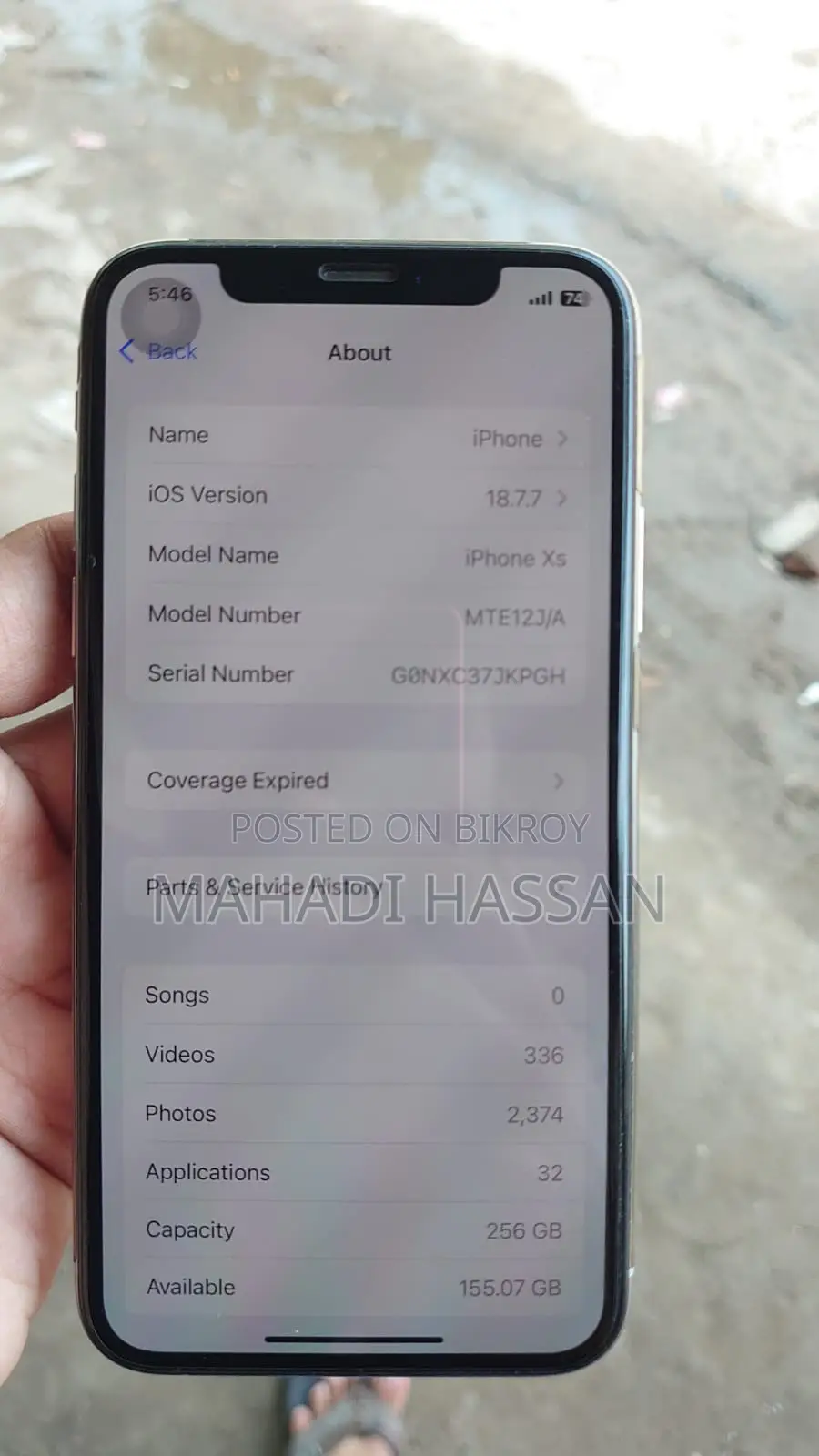 Apple iPhone XS 256 GB White