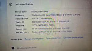 Laptop HP 15s 8GB Intel Core I5 SSD 512GB