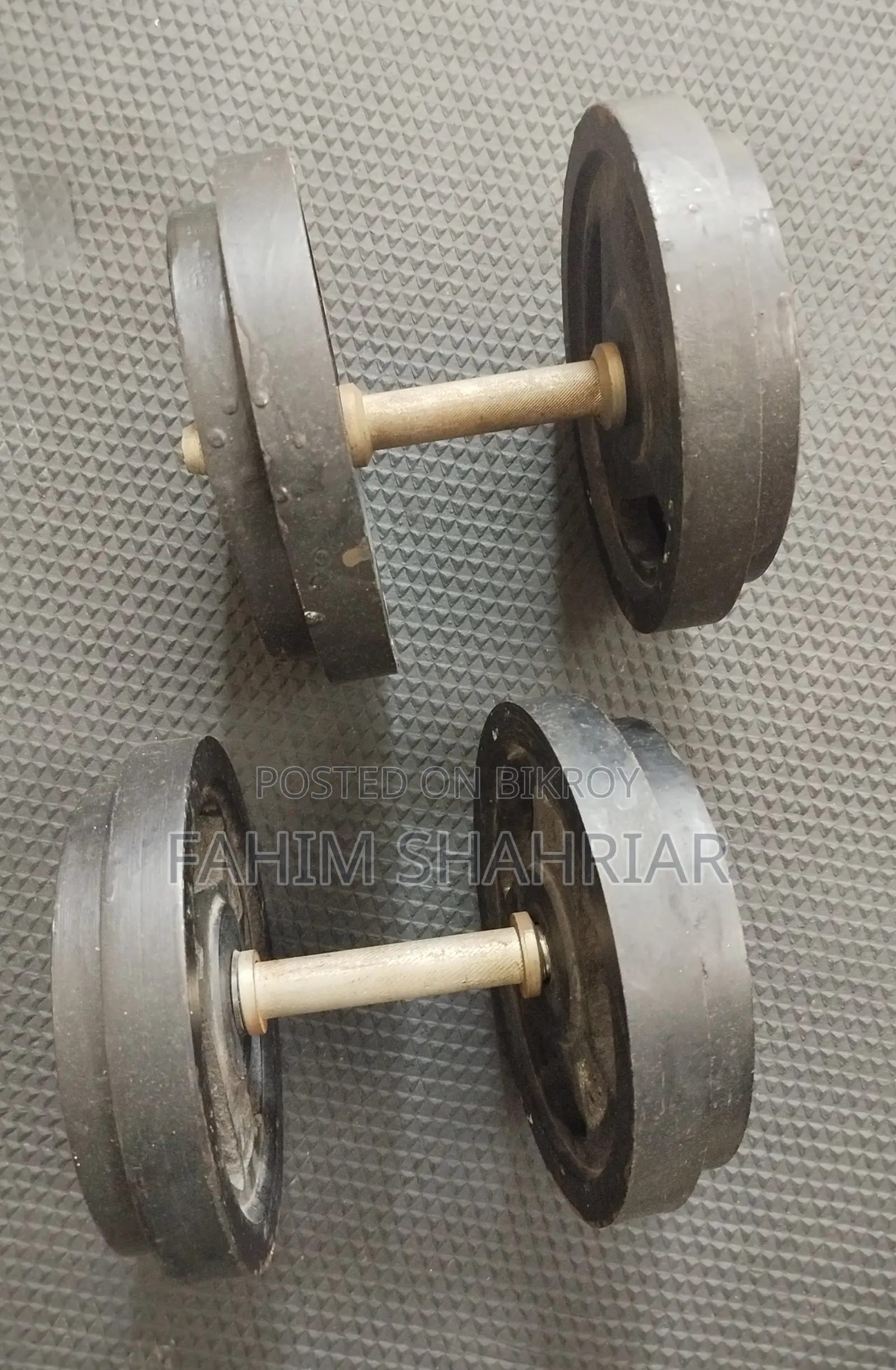 Gym Equipment (Dumbbell, Barbell, Mini Stepper, Rubber Mat)