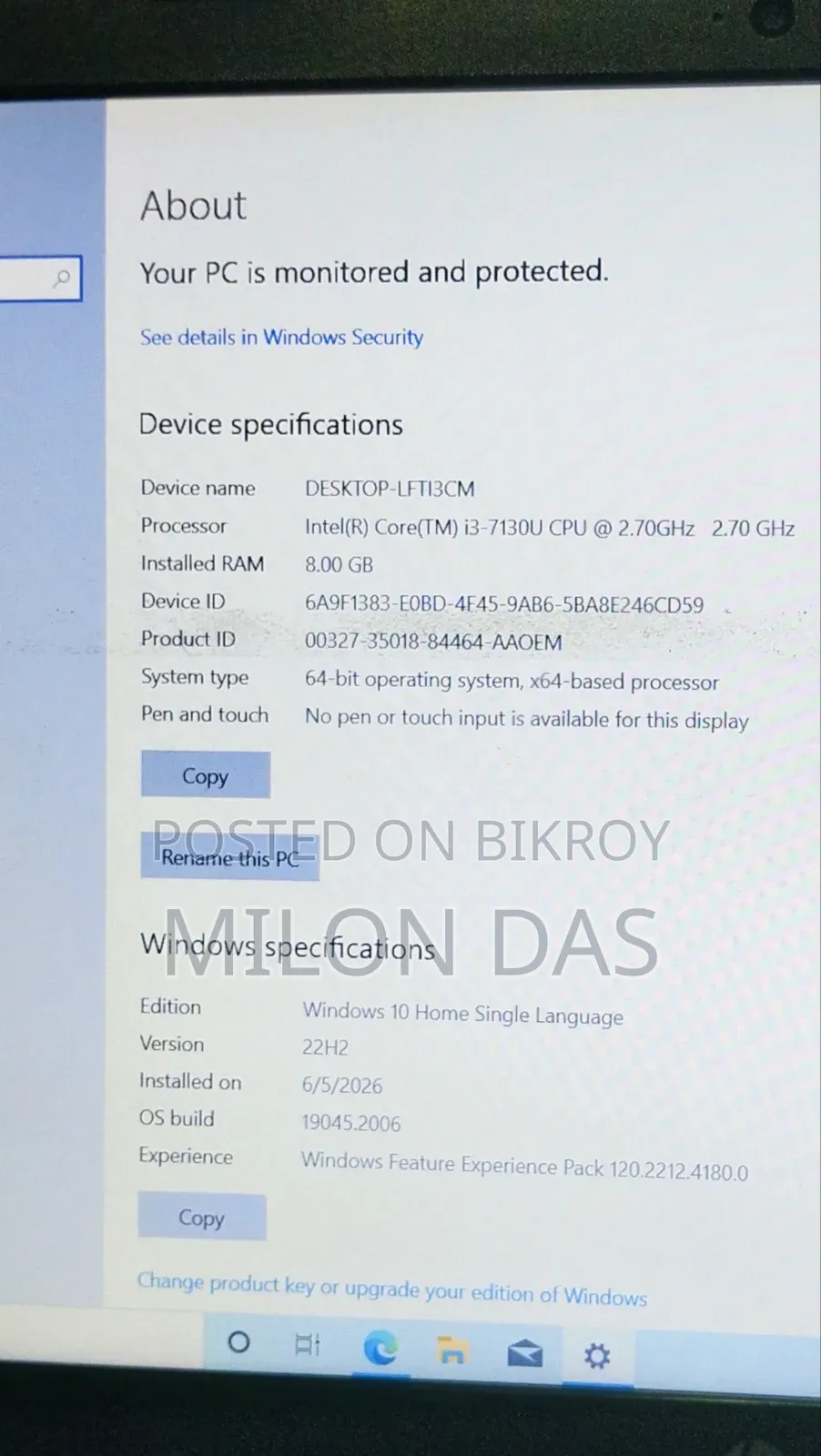 Laptop HP EliteBook 840 G3 8GB Intel Core I3 SSD 128GB
