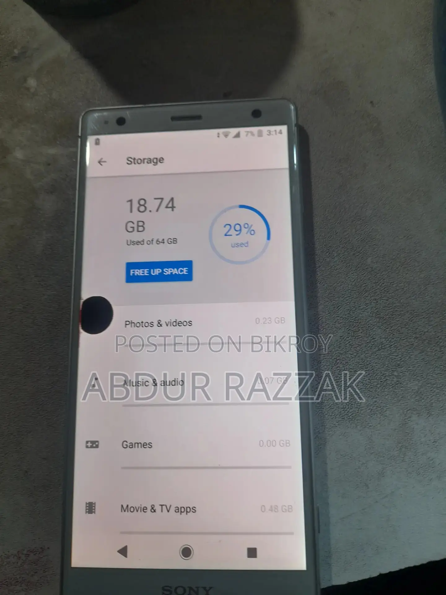 Sony Xperia XZ2 64 GB Gray