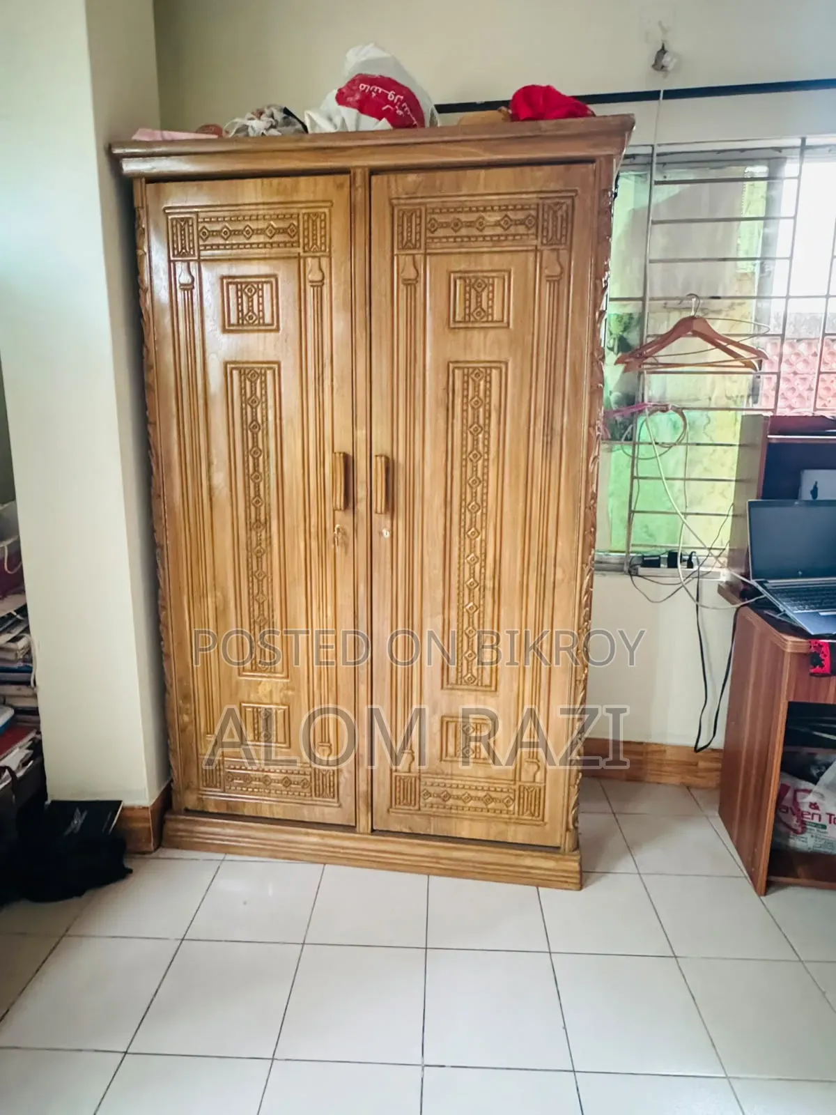 Teak wood wardrobe