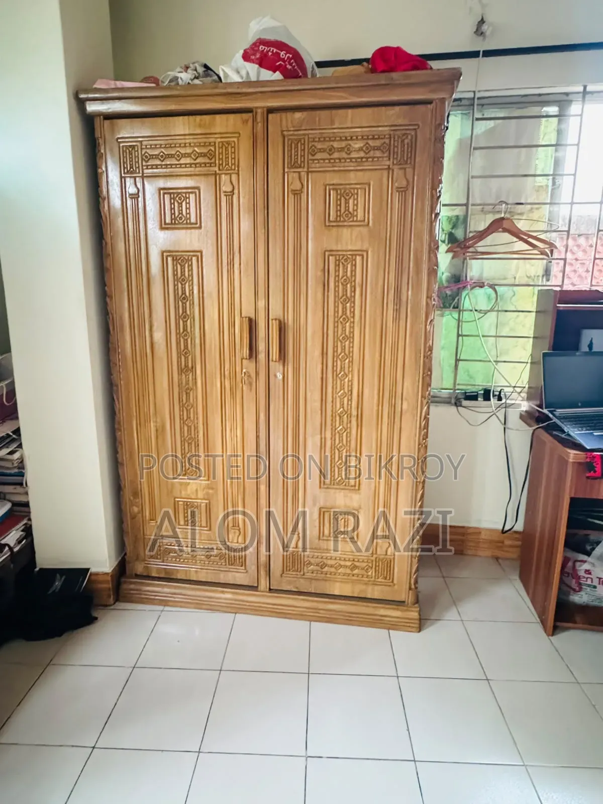 Teak wood wardrobe